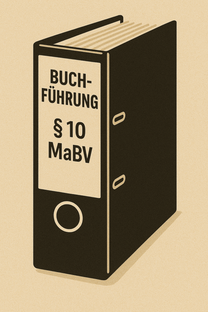 § 10 MaBV Gewerberechtliche Buchführung